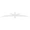 Ekena Millwork Alberta Architectural Grade PVC Gable Bracket, 108"W x 18"H x 2"D x 4"F, 4/12 Pitch GBP108X18X0204ALB00 - alternate 3